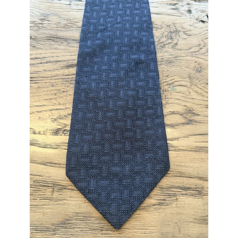 Robert Talbott Men's Blue Silk Geometric Tie, Standard/Classic, Woven